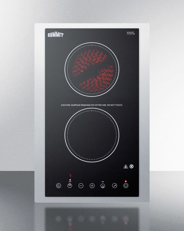Summit® 15" Black Electric Cooktop-1