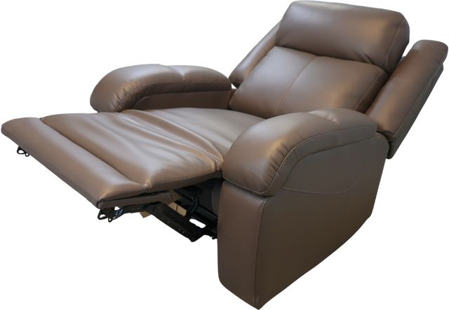 UltraComfort™ Warmth Collection Ember Cocoa Medium Power Recliner with Heat and Adjustable Headrest-3