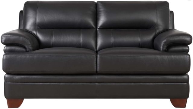 Hydeline® Luxor Gunmetal Black Loveseat-0