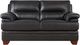 Hydeline® Luxor Gunmetal Black Loveseat-0