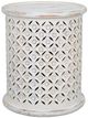 Jofran Inc. Global Archive Decker Antique White Large Drum Table-0