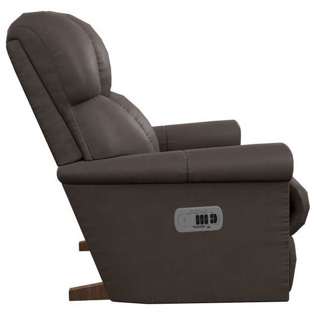 La-Z-Boy® Pinnacle Umber Leather Power Rocking Recliner with Headrest-2