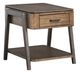 Magnussen Home® Hallie Dark Chocolate/Milk Chocolate Rectangular End Table-0