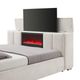 Global Furniture USA Serenity Cream Queen Upholstered Media Bed-2