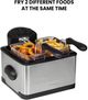 Kenmore® 4L (17 Cup) 1700W Stainless Steel Triple Basket Oil Fryer -5
