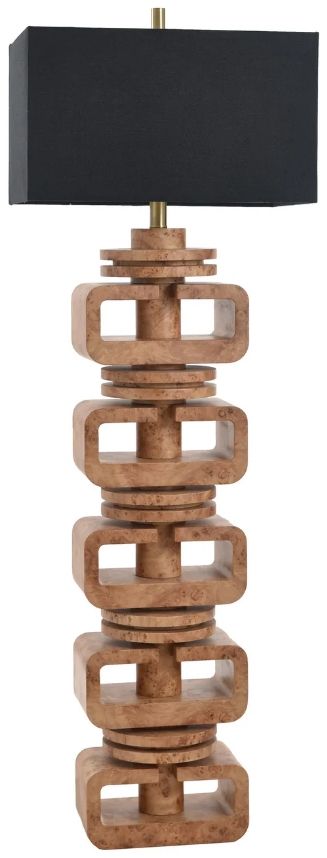 Harp & Finial® Vonte Natural Burl Floor Lamp-0