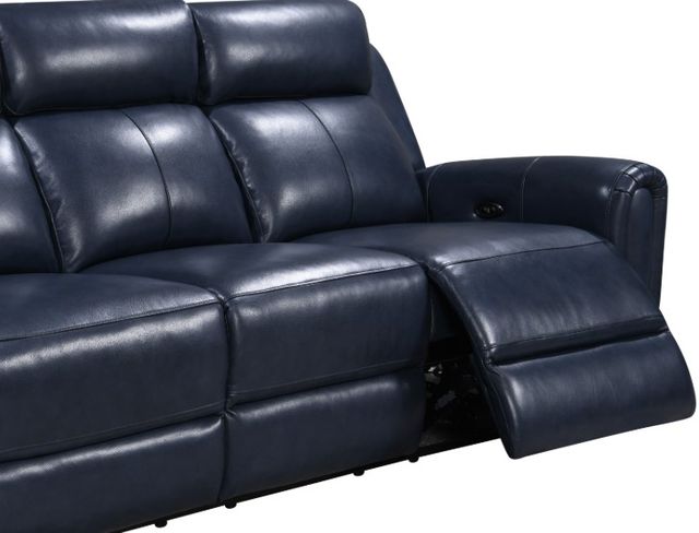 Leather Italia™ Cambria Jonathan Blue Power Reclining Sofa-1