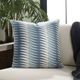 Uttermost® Jetty Blue/White Polyester Indoor-Outdoor Pillow-1