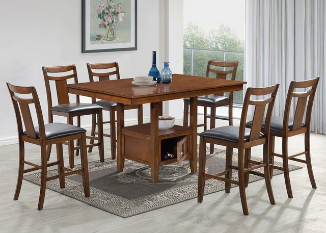Nationwide Furniture Distributors 5 Piece Brown Pub Dining Set