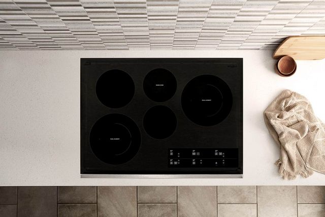 Whirlpool® 30" Stainless Steel Electric Cooktop-4