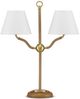 Currey & Company Sirocco Natural/Antique Brass Desk Lamp-1