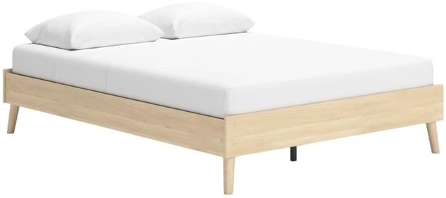 Signature Design by Ashley® Cabinella Tan Queen Platform Bed-0