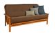 Kodiak Furniture Monterey Linen Cocoa/Butternut Full Futon with Mattress-0