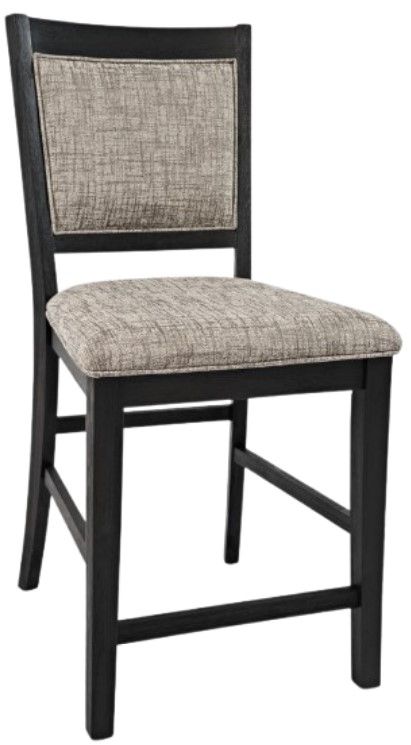 Jofran Inc. Altamonte 7-Piece Dark Charcoal/Gray High-Low Rectangle Dining Set-2
