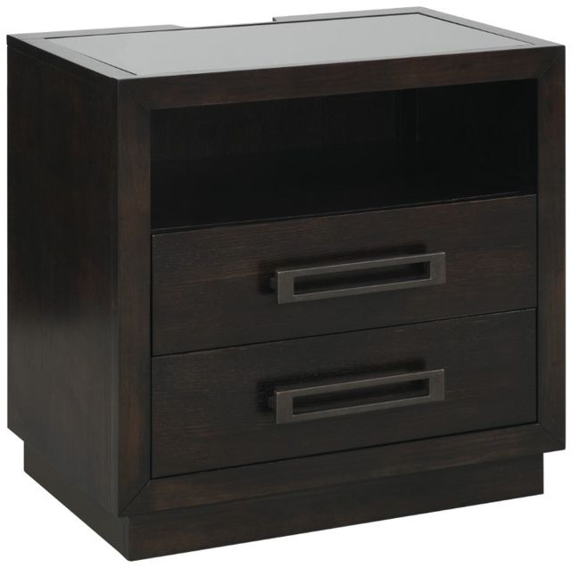 Homelegance® Larchmont Charcoal Nightstand-0