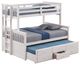 Furniture of America® University White Twin/Full Bunk Bed-0