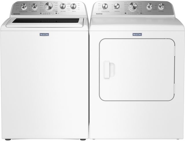 Maytag® White Top Load Washer & Electric Dryer Laundry Pair-0