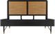 Armen Living Saratoga Black/Brown King Platform Simple Bed -3