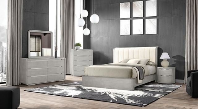 Furniture of America® Osterley Light Gray Dresser-1