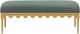 TOV Furniture Oodle Green/Natural Bench-3
