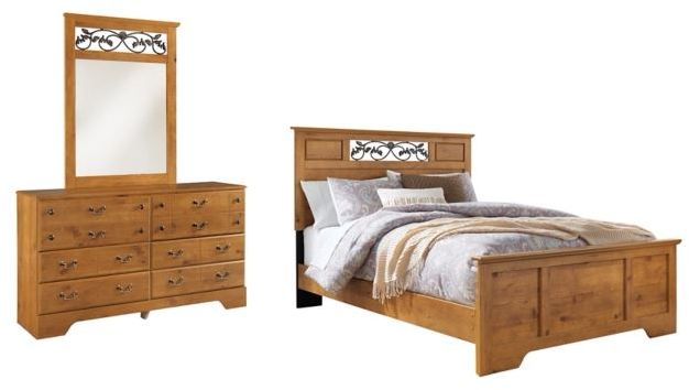 Signature Design by Ashley® Bittersweet 3-Piece Light Brown Queen Panel Bed Set-0