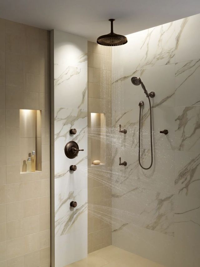Brizo Essential™ Venetian Bronze® Touch-Clean® Round Body Spray-2