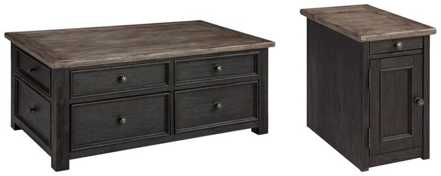 Signature Design by Ashley® Tyler Creek 2-Piece Grayish Brown/Black Living Room Table Set-0