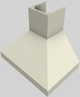 Vent-A-Hood® 36" Biscuit Euro-Style Wall Mounted Range Hood-5