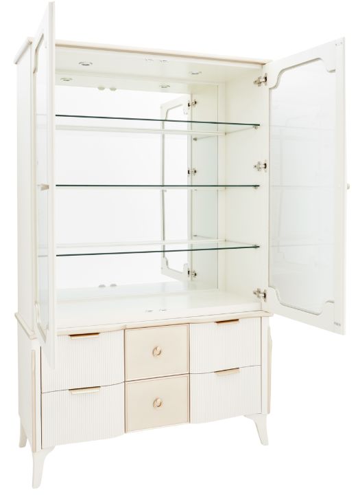 Michael Amini® La Marisia Creamy Pearl Display Cabinet-3