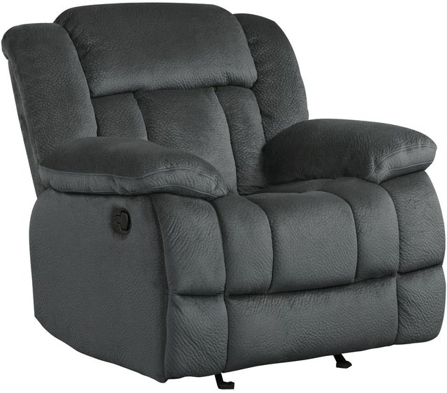 Homelegance® Laurelton Charcoal Manual Glider Recliner-0