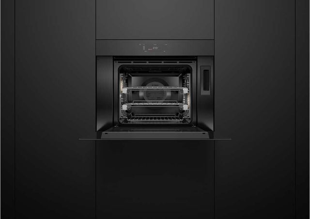 Fisher & Paykel Series 11 Minimal 30" Black Glass Combination Steam Oven-3