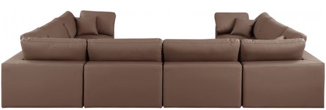 Meridian Furniture Comfy 8-Piece Brown Vegan Leather Sectional-2