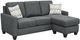 Legends Home Keaton Endurance Graphite Reversible Chaise Sofa-0