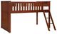 Homelegance® Rowe Dark Cherry Youth Twin Low Loft Bunk Bed-1