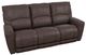 La-Z-Boy® Cassian Walnut Leather Power Reclining Sofa with Headrest-0
