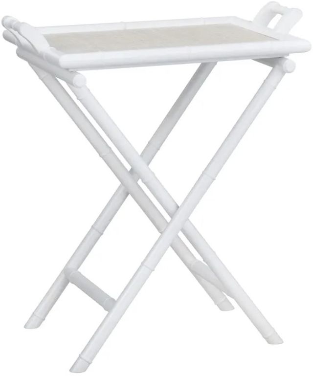 Crestview Collection Sandy Shores White Tray Table-0