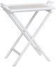 Crestview Collection Sandy Shores White Tray Table-0