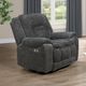New Classic® Home Furnishings Stanwick Gray Power Glider Recliner with Power Footrest-2