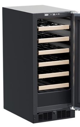 Marvel 2.7 Cu. Ft. Stainless Steel Wine Cooler-1