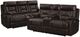 Elements International Trinidad 2-Piece Pebble Brown Power Reclining Living Room Reclining Seating Set-0