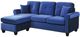 Homelegance® Monty 2-Piece Navy L-Shape Reversible Sectional Sofa Chaise-0