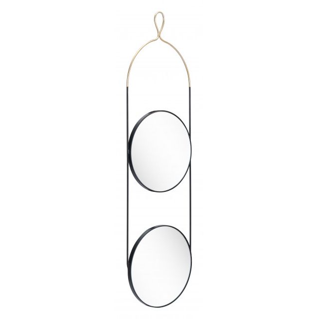 Zuo® Modern Zodiac Gold/Black Mirror-0
