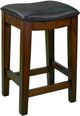 Bernards Carmina 2-Piece Black/Brown Stool Set-2