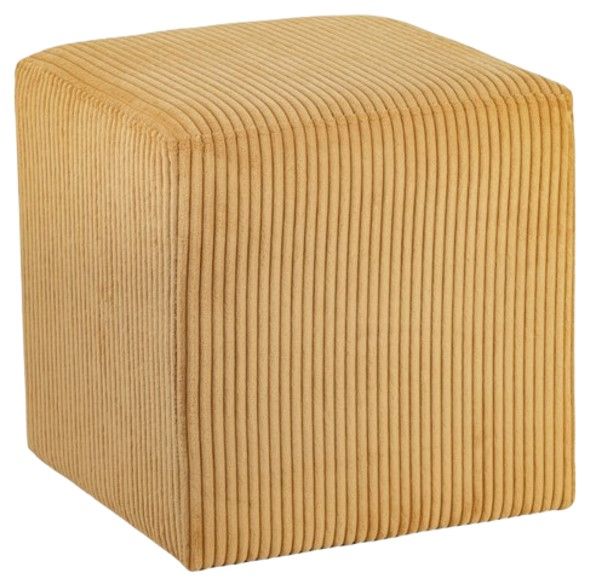 Meridian Furniture Roy Yellow Square Ottoman-0