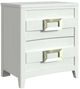 Elements International Tobias White Nightstand with USB-0