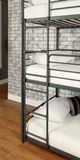 Furniture of America® Olga I Antique Black Twin/Twin Triple Bunk Bed-3