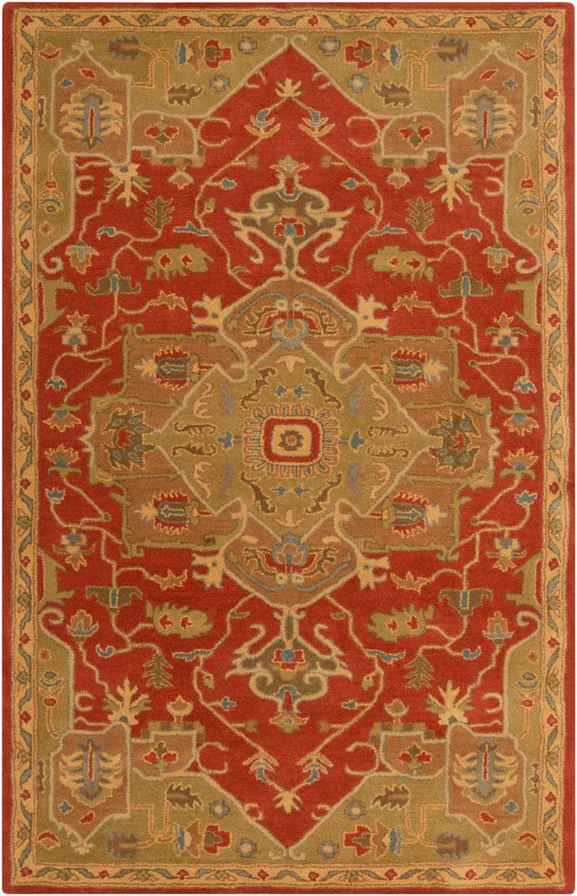 Surya Caesar Red Multi 5'x8' Area Rug-0