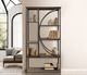 International Furniture Direct Zandria Light Brown Bookcase-2