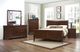 Mazin Furniture Mayville Brown Cherry Queen Sleigh Bed-1