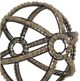 A & B Home Lowley 3-Piece Brown Deco Ball Wall Decor Set-3